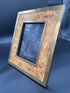 Vintage Italian Briar Wood Picture Frame 1980s - 3689955