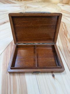 Vintage Italian Burl Wood and Chrome Decorative Box - 4779280