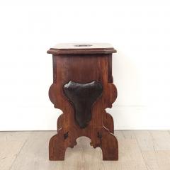 Vintage Italian Carved Walnut Bench or Stool Baroque Style Italy circa 1920 - 2738762