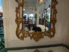 Vintage Italian Chinese Chippendale Style Carved Giltwood Pagoda Mirror - 3700100