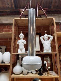 Vintage Italian Chrome Light Pendant 1980s - 3446057