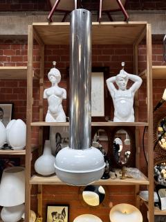 Vintage Italian Chrome Light Pendant 1980s - 3446059