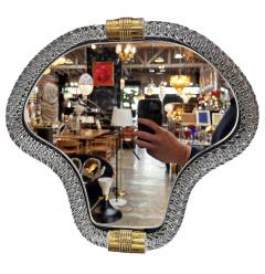 Vintage Italian Curvilinear Murano Wall Mirror 1940s - 3431043