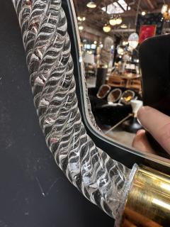 Vintage Italian Curvilinear Murano Wall Mirror 1940s - 3431045