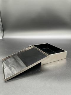 Vintage Italian Decorative Chrome Box Italy 1960s - 3689994