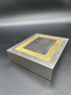 Vintage Italian Decorative Chrome Box Italy 1960s - 3689998