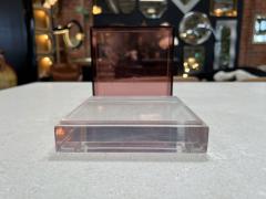 Vintage Italian Decorative Plexiglass Box 1980s - 3224255