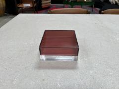 Vintage Italian Decorative Plexiglass Box 1980s - 3224257