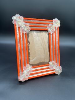 Vintage Italian Decorative Red Picture Frame 1980s - 3689877