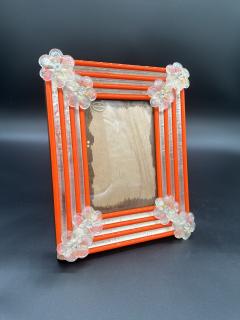 Vintage Italian Decorative Red Picture Frame 1980s - 3689880