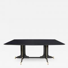Vintage Italian Ebonized Table with Bronze Details - 2857607