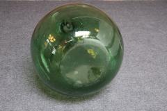Vintage Italian Emerald Green Blown Glass Teardrop Form Demijohn Carboy - 4451392