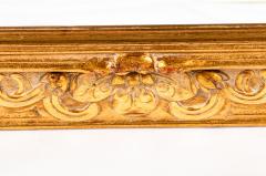 Vintage Italian Gilded Wood Framed Hanging Bevelled Mirror - 555506