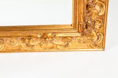 Vintage Italian Gilded Wood Framed Hanging Bevelled Mirror - 555507