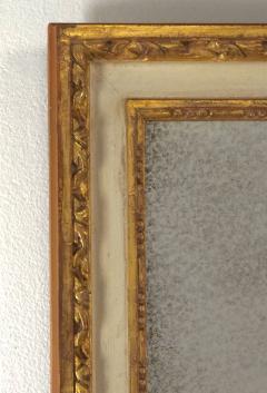 Vintage Italian Gilt and Painted Frame with Later Mirror Italy circa 1950 - 4140466