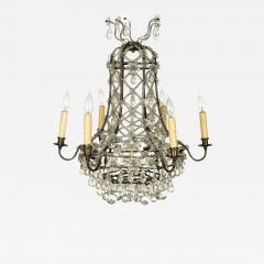 Vintage Italian Glass and Crystal Chandelier - 2313984