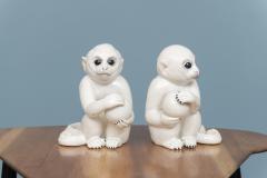 Vintage Italian Glazed Ceramic Monkeys - 3849749