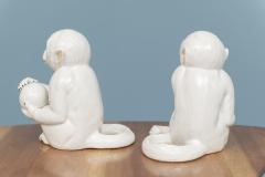 Vintage Italian Glazed Ceramic Monkeys - 3849754