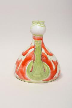 Vintage Italian Hand Painted Ceramic Figural Pitcher Vase by Giovanni de Simone - 4770565