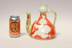 Vintage Italian Hand Painted Ceramic Figural Pitcher Vase by Giovanni de Simone - 4770573