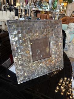 Vintage Italian Hand Woven Silver Plate Picture Frame 1970s - 4695650