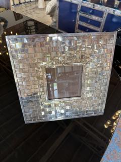 Vintage Italian Hand Woven Silver Plate Picture Frame 1970s - 4695651
