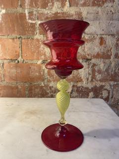Vintage Italian Handcrafted Chalice in Blown Murano Glass 1970 - 2332810