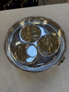 Vintage Italian Ice Bucket with Three Compartment Insert 1970s - 4442669