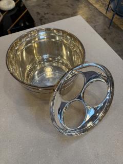 Vintage Italian Ice Bucket with Three Compartment Insert 1970s - 4442673