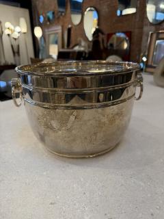 Vintage Italian Ice Bucket with Three Compartment Insert 1970s - 4442675