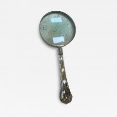 Vintage Italian Magnifying Glass with Faceted Crystal Handle - 4708099