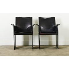 Vintage Italian Matteo Grassi Leather Armchairs - 3964306