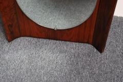 Vintage Italian Modern Rosewood Wall Mirror Designed by Donati for Stil Glass - 3960499