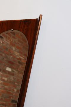 Vintage Italian Modern Rosewood Wall Mirror Designed by Donati for Stil Glass - 3960501