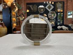 Vintage Italian Murano Round Table Mirror 1960s - 3258035