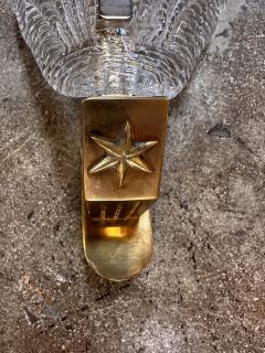 Vintage Italian Murano Wall Sconces with Brass Base 1970s - 3884242