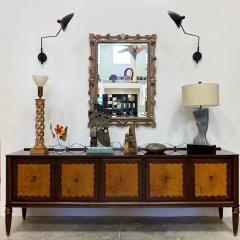 Vintage Italian Neoclassical Style Carved Wood Beveled Mirror - 4298782