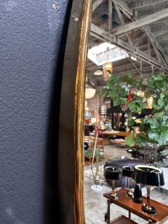 Vintage Italian Oval Brass Wall Mirror 1970s - 3307627