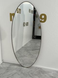 Vintage Italian Oval Wall Mirror 1960s - 3613864