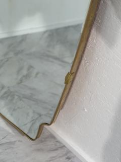 Vintage Italian Oversize Brass Wall Mirror 1970s - 3613841