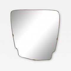Vintage Italian Oversize Brass Wall Mirror 1970s - 3614904