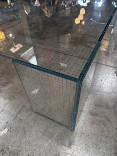 Vintage Italian Oversize Full Glass Coffee Table By Glas Italia 1960 - 3262259