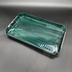 Vintage Italian Rectangular Blue Tray 1980s - 3489201