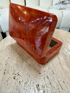 Vintage Italian Red Lacquered Decorative Box - 4707527