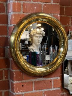 Vintage Italian Round Brass Mirror 1950s - 3111697