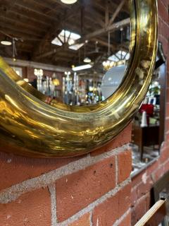 Vintage Italian Round Brass Mirror 1950s - 3111698