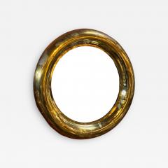 Vintage Italian Round Brass Mirror 1950s - 3115672