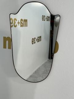 Vintage Italian Shield Wall Mirror 1970s - 3613898