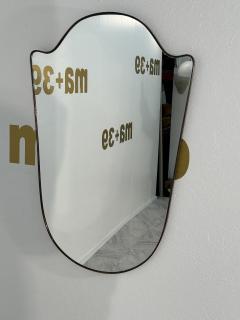 Vintage Italian Shield Wall Mirror 1970s - 3613900