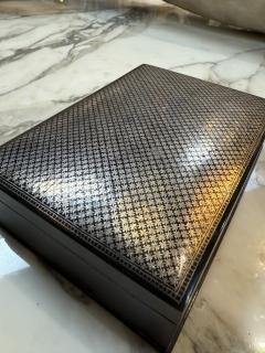 Vintage Italian Silver Plated Guilloch Playing Card Box - 4380204